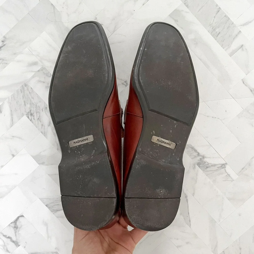 MAGNANNI Voto Leather Bit Loafer Size 8M‎